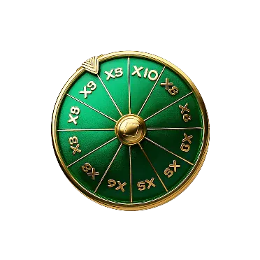 Red bonus wheel with rupee prizes